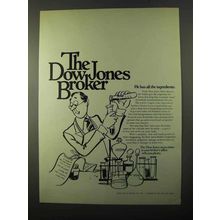 1971 Dow Jones Ad - He Has All the Ingredients