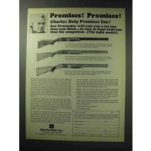 1971 Charles Daly Shotgun Ad - LTD Venture Grade +