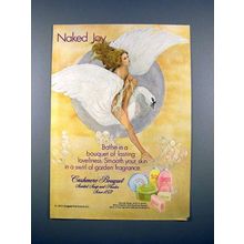 1972 Cashmere Bouquet Soap Ad - Naked Joy!