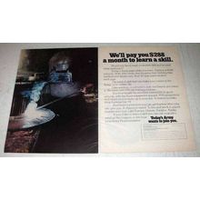 1972 U.S. Army Ad - Pay You To Learn a Skill