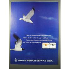 1965 Senior Service Cigarettes Advertisement - Plain or tipped