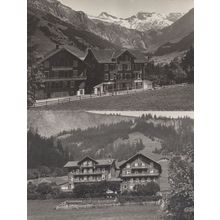 Hotel Pension Alpenruhe Antique 2x Adelboden Switzerland Postcard s