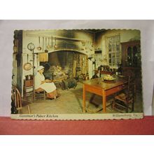 GOVERNOR'S PALACE KITCHEN, WILLIAMSBURG, VIRGINIA, USA. used postcard 1980 pm #