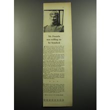 1955 U.S. Savings Bonds Ad - Mr. Daniels was willing to be bombed