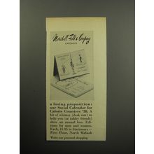 1957 Marshall Field & Company Ad - A losing proposition: our Social Calendar