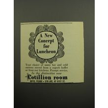 1957 Hotel Pierre Cotillion Room Ad - A new concept for luncheon