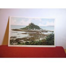 ST. MICHAEL'S MOUNT, CORNWALL unused antique postcard Peacock series =