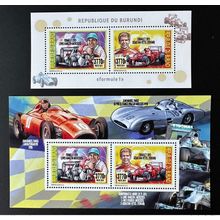 Burundi 2014 / 2015 Mi. 3499 - 3500 Bl. 512 - 513 Formule 1 Ferrari Mercedes Car