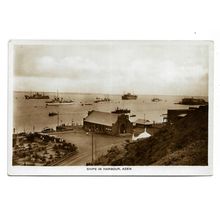 Postcard Aden Yemen warships RN destroyers HMS Hardy unposted 1930s ?