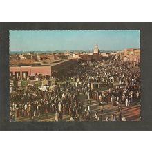 Postcard Morocco Marrakesh Place Djemaa el Fna