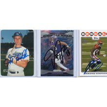 Autographed 3 Card Lot with Justin Jefferson Signed