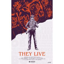 THEY LIVE (1988) 7 Poster Canvas Movie Film Print A0 A1 A2 A3 A4 A5 A6 Art Wall