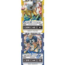 BRETT FAVRE & DAN MARINO AUTO 2020 PACKERS & DOLPHINS HOF SB CHAMPION QUARTERBAK