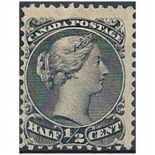 Canada 1868 SG54 1/2c Grey-Black Mounted Mint