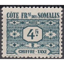 Somalis 1947 Michel Taxe 50 Neuf ** Cote (2005) 0.80 € Chiffre au milieu