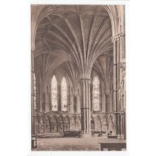 Chapter House Lincoln Cathedral Postcard 12633a