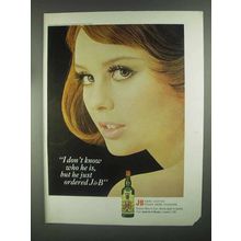 1967 J&B Scotch Ad - I Don't Know Who He Is