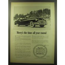 1949 Buick Car Ad - Merry's the time all year round