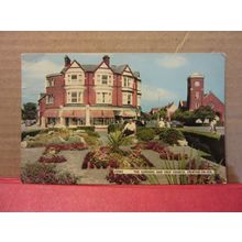 THE GARDENS AND FREE CHURCH, FRINTON-ON-SEA, ESSEX , used postcard 1965 pm =