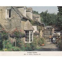 Cottage Garden Naunton Gloucester Postcard