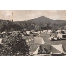 Oberpleis Slebbengebirge German Camping Caravan Real Photo Postcard