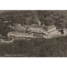 Hotel Petersburg Siebengebirge Luftaufnahme German Real Photo Postcard