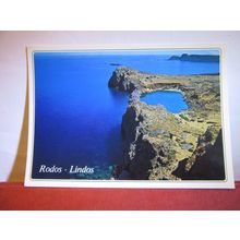 LINDOS, RODOS. RHODES . unused postcard =
