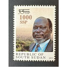 Sud-Soudan 2017 Mi. 24 Dr John Garang Overprint surcharge Überdruck 1000 SSP