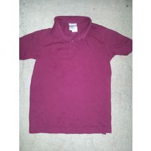 school tops boys girls kids children size 10 maroon #1
