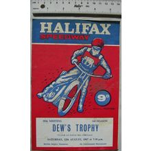 1967 Halifax Speedway Dew's Trophy programme - 12th August