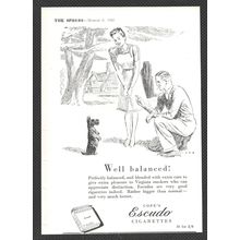 BLACK & WHITE SCOTCH WHISKY drink SCOTLAND :- Original Vintage 1946 Advert