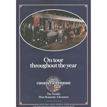 VENICE SIMPLON ORIENT EXPRESS train holiday :- Original Vintage 1986 Advert
