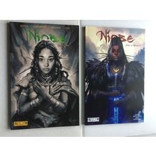 Stranger Comics Niobe Vol. 1 & 2 Trade Paperback Set Signed by Sebastian Jones