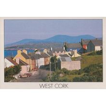 West Cork Eyeries Village Grocery Store Open Hanging Sign Irish Postcard