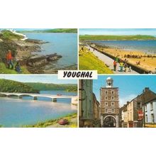 Youghal Bridge Beach Shops Multi View Photo Postcard