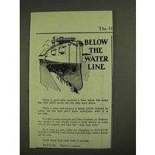 1903 Postum Food Coffee Ad - Below the Water Line