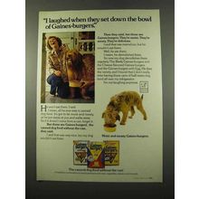 1975 Gaines-Burger Dog Food Ad - I Laughed