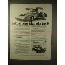 1977 Mercedes C111 Car Ad, Is This Your Idea of a Taxi?