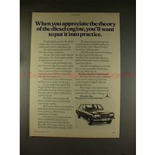 1977 Mercedes Car Ad - Appreciate the Theory of Diesel!