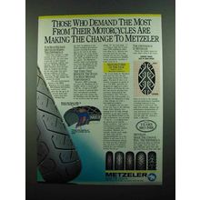 1989 Metzeler Tires Ad - Those Who Demand The Most