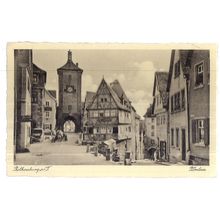 ROTHENBURG, GERMANY used vintage postcard 1933 UK postmark #