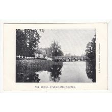 The Bridge Sturminster Newton Postcard Dorset Publisher J J Hobbs