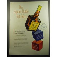 1951 Mount Vernon Straight Rye Whiskey Advertisement - The Square Bottle