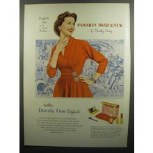 1952 Dorothy Gray Fashion Sequence Cosmetics Ad - Brithest note