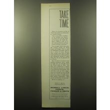 1959 Merrill Lynch Ad - Take time