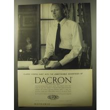 1960 Du Pont Dacron Advertisement - Hathaway Shirts