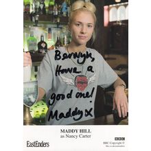 Maddy Hill as Nancy Carter Rare Eastenders Hand Signed Cast Card Photo (1)