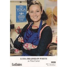 Luisa Bradshaw White as Tina Carter BBC Eastenders Hand Signed Cast Card
