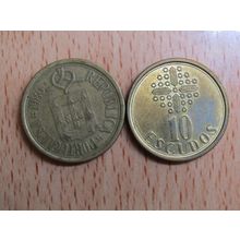 Portugal 1986 $10 Escudos Coin