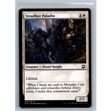 MTG Card 38 Adventures in the Forgotten Realm Steadfast Paladin Dwarf Knight AFR